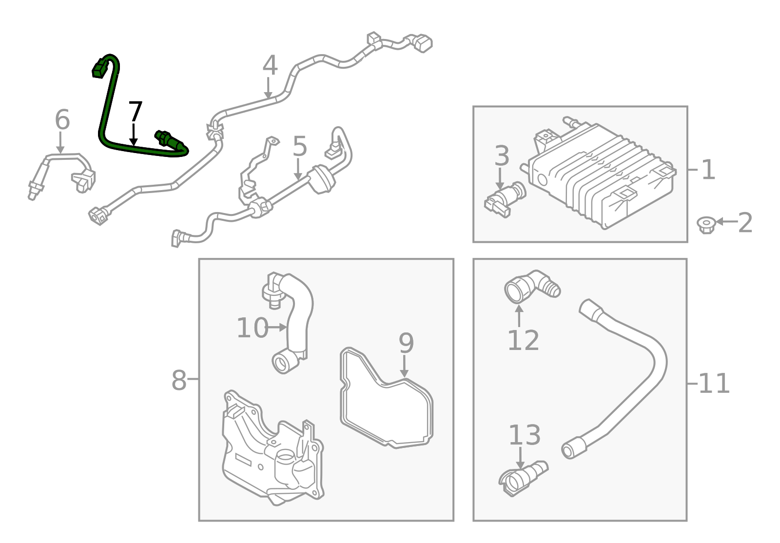 Sensor de Oxígeno Trasero Motorcraft para Ford Focus 2.0 2012-2018