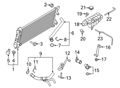 Manguera Radiador Superior Ford F-150 5.0 V8 2018-2020 Gates